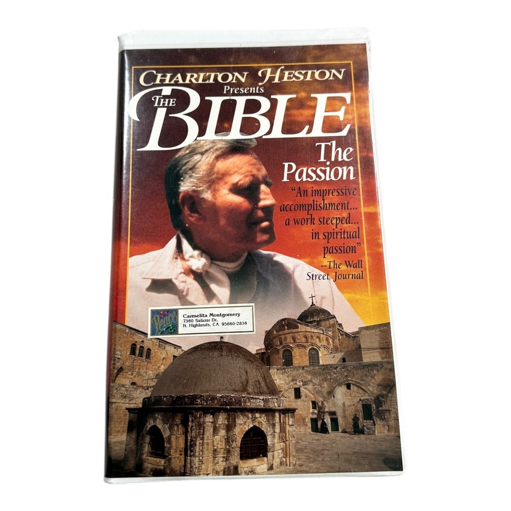 Charlton Heston Presents The Bible The Passion Volume IV VHS Movie‎